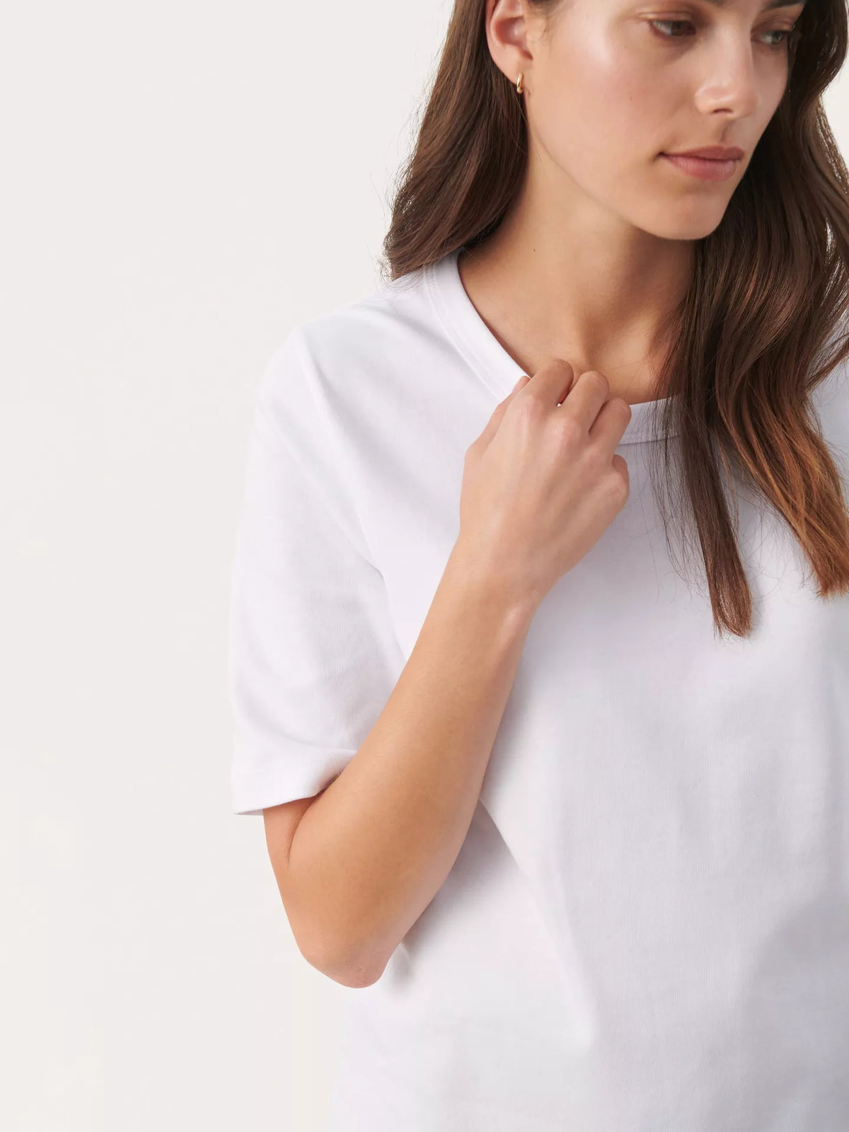 Part Two Ratani tee, white colorway, back view