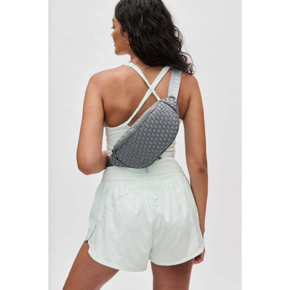 Aim High Woven Neoprene Belt Bag: Black