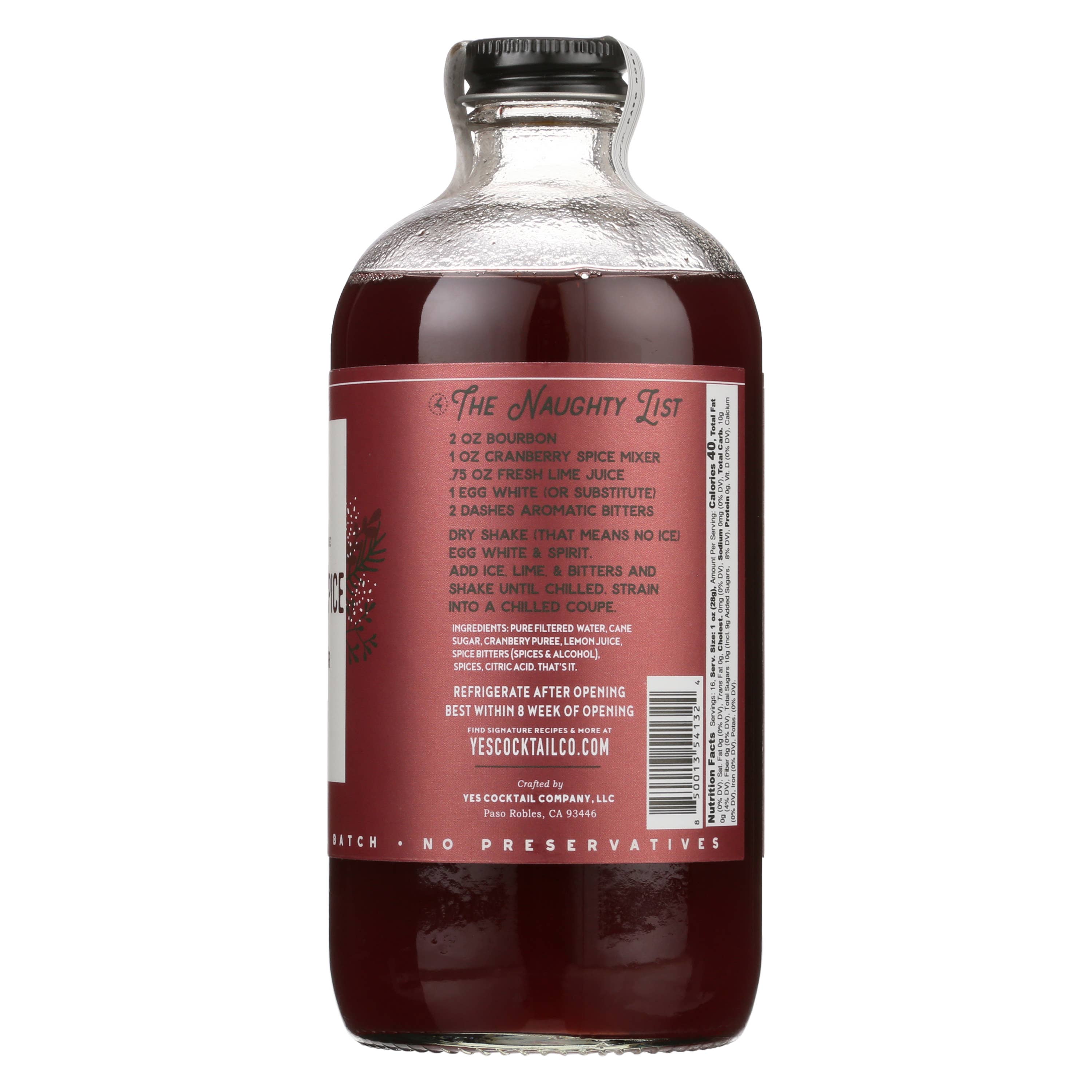 Holiday Seasonal : Cranberry Spice Cocktail Mixer