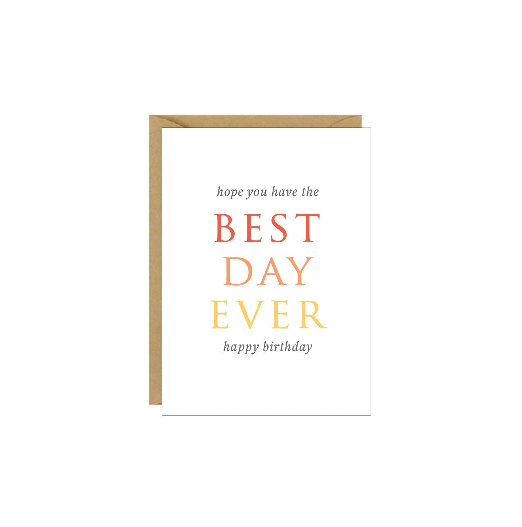 Best Day Ever Birthday Enclosure Card