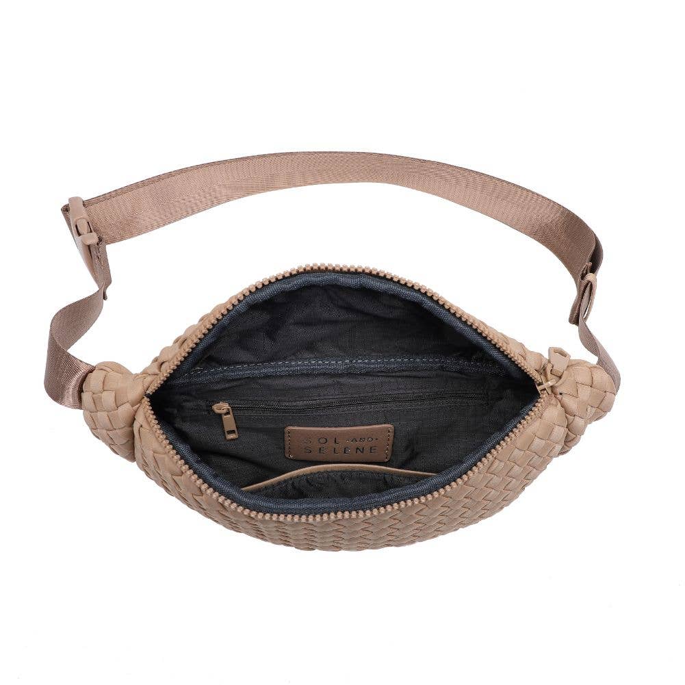 Aim High Woven Neoprene Belt Bag: Black