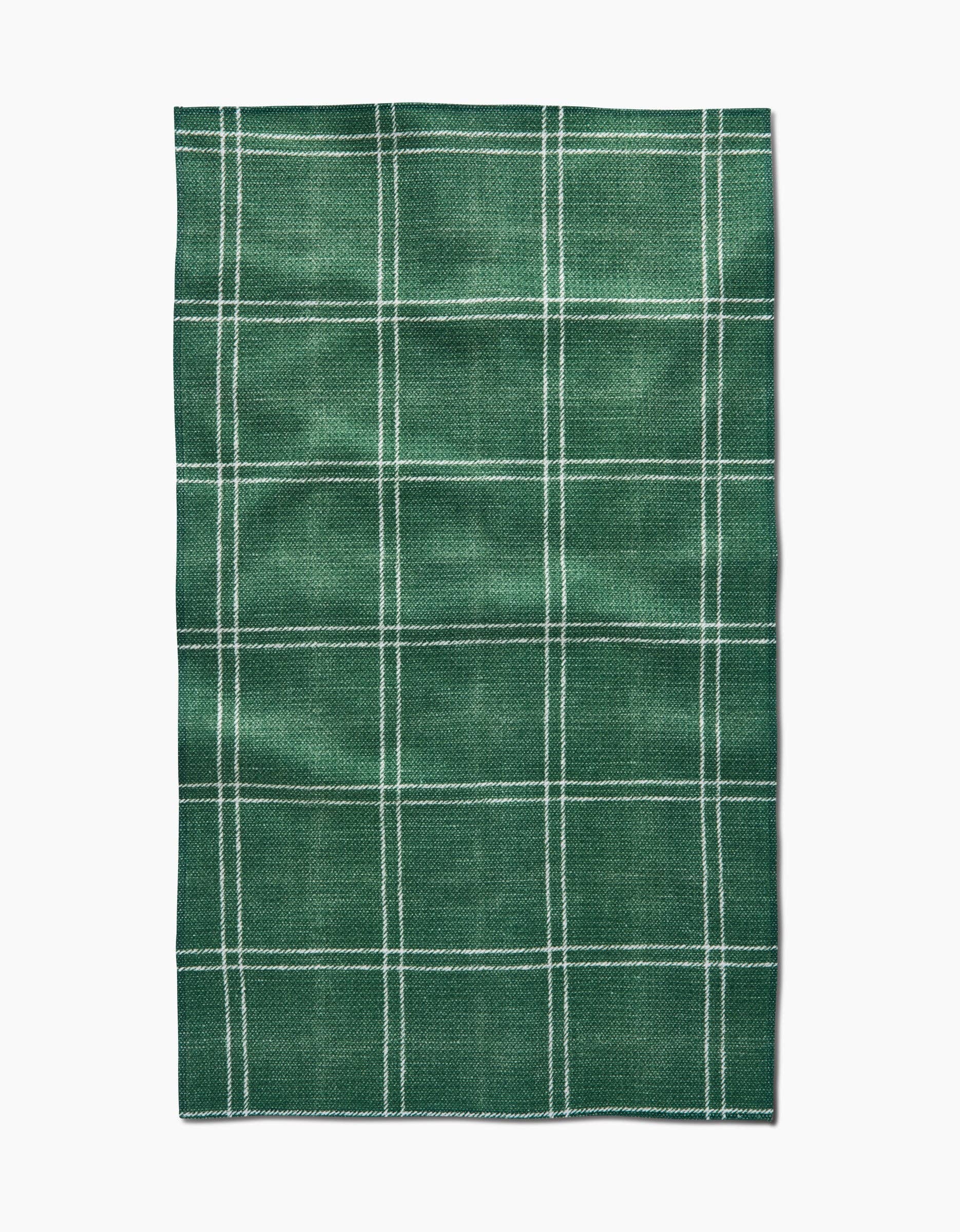 Pine Forest Plaid Kitchen Tea Towel