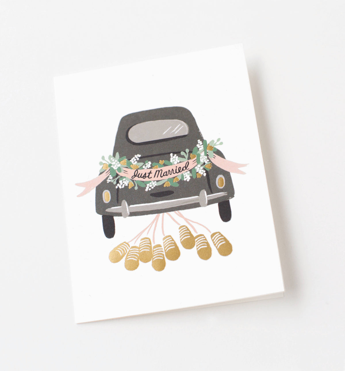Rifle Paper Co. Just Married Getaway card, envelope detail