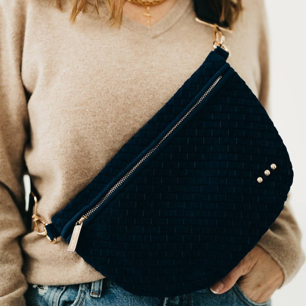 Suede Westlyn Woven Bum Bag, available in 2 colors