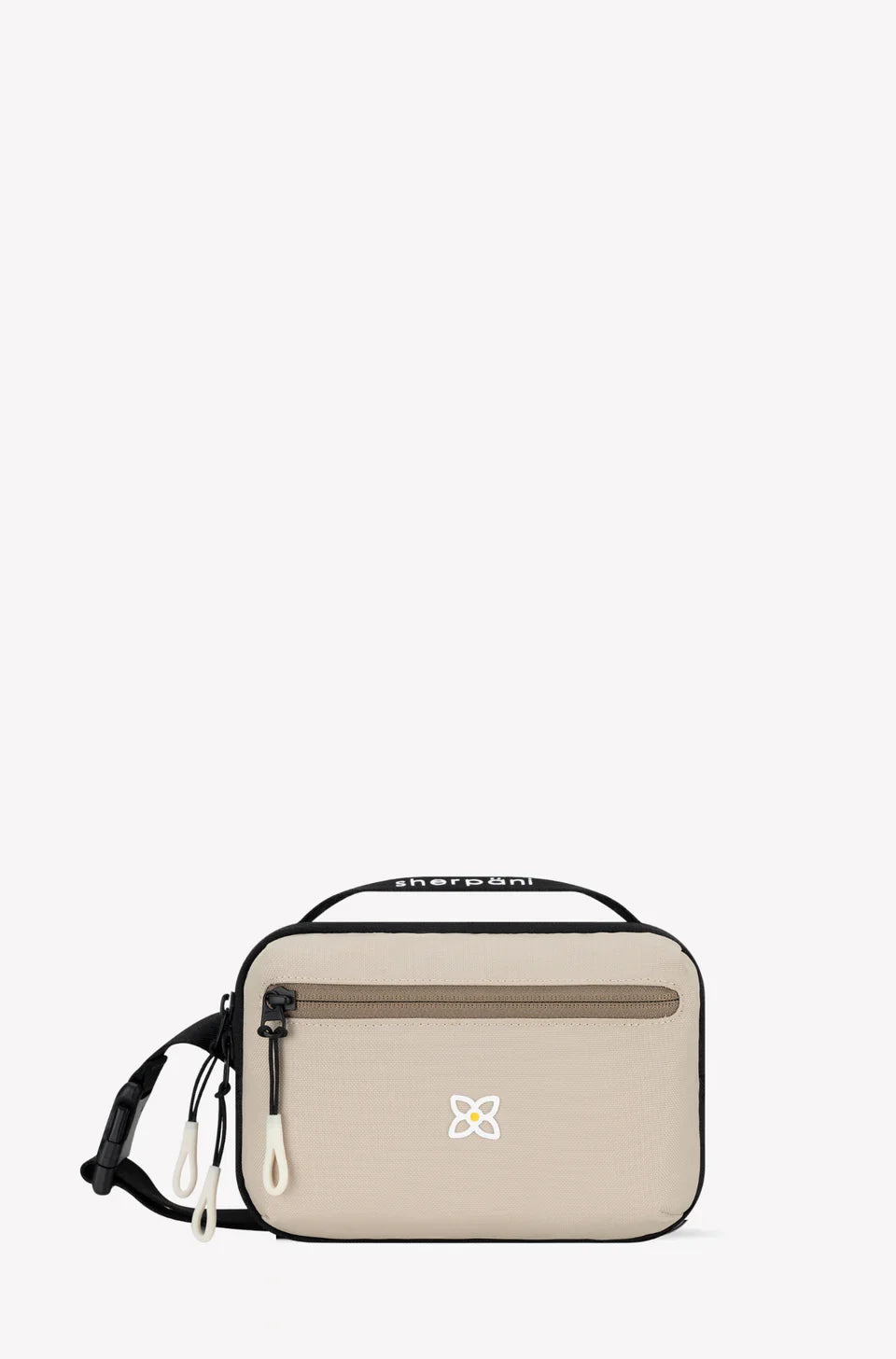Sherpani Hyk hip pack, con leche, front view