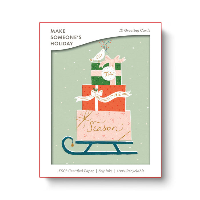 Gifting Sleigh 'Tis the Season boxed card set
