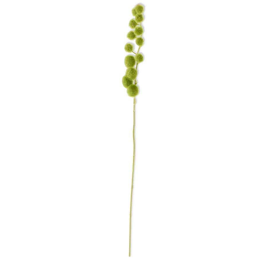 Green Flocked Ball Stem, 32"
