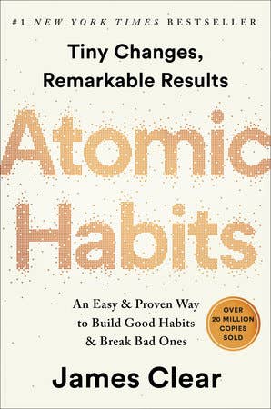 Atomic Habits book by James Clear, cover