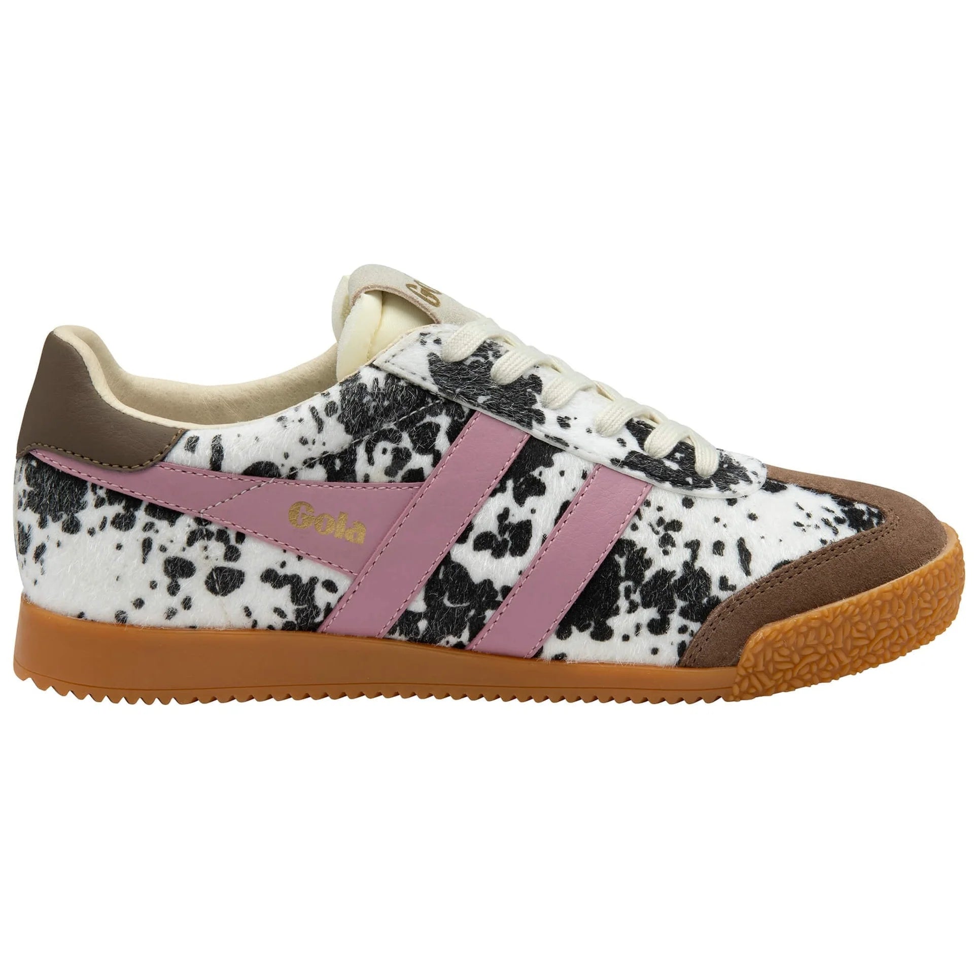 Gola Classics Women's Elan Savanna Trainers, Dalmatian/Otter/Candy