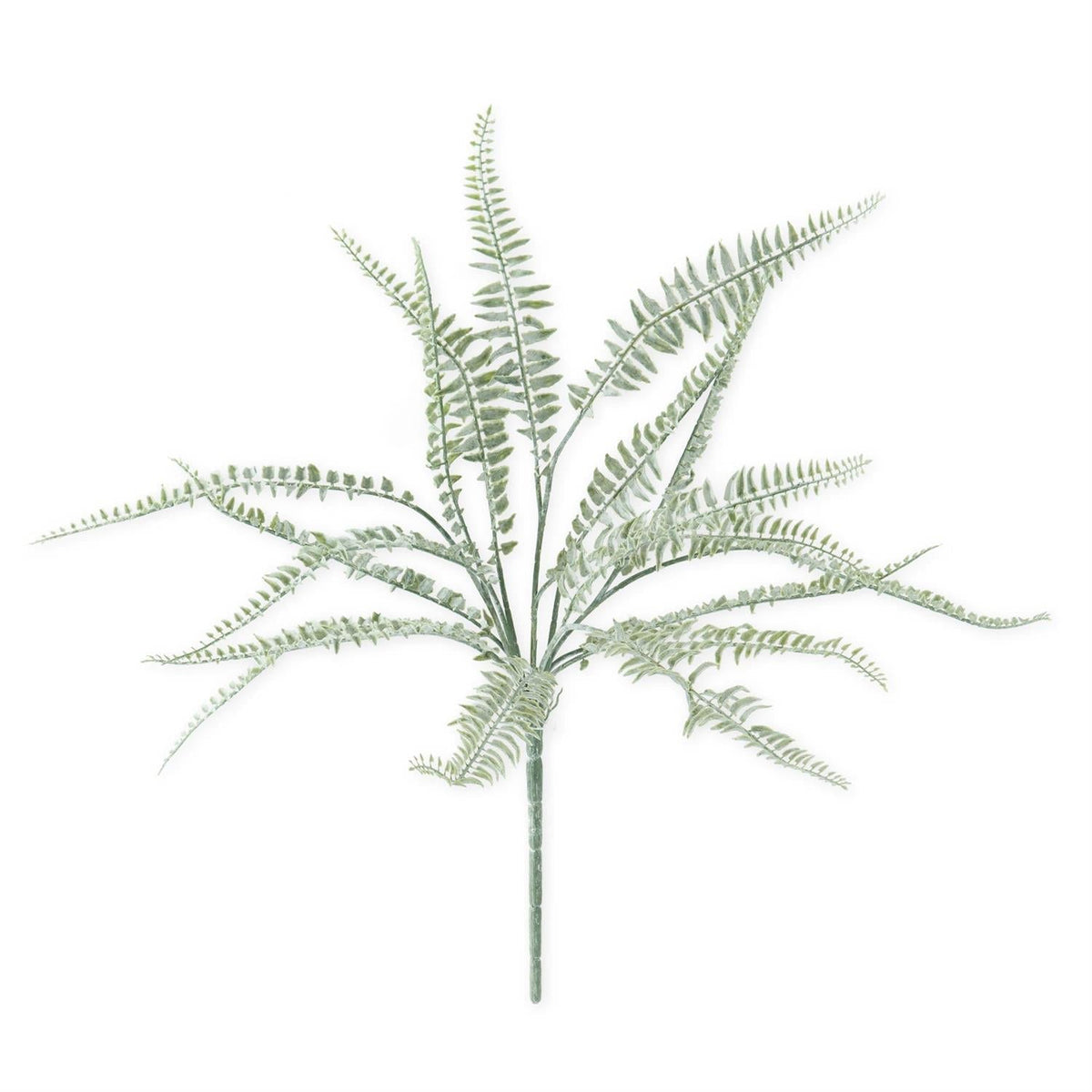 Powdered fern bush stem, 20 inches, artificial greenery