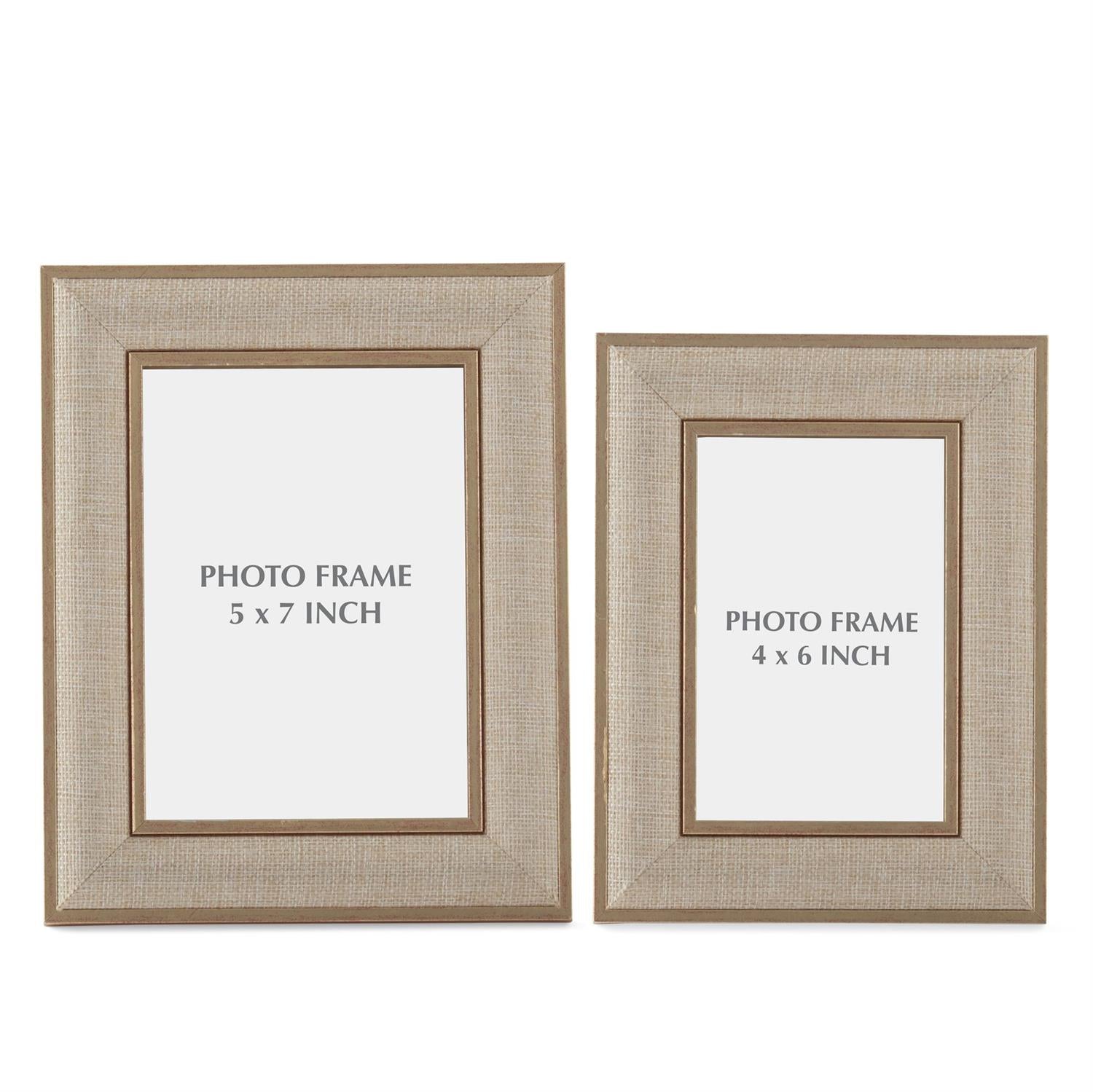 Gold Linen Photo Frame, 2 sizes