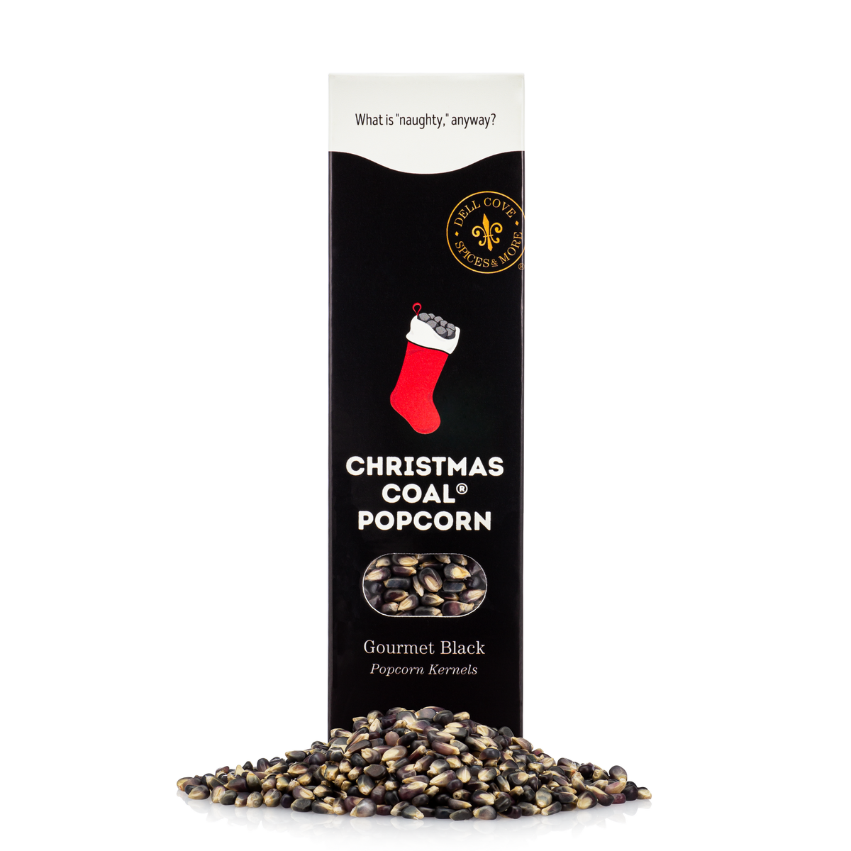 Christmas Coal® Gourmet Popcorn Kernels Gift Box, 1 lb