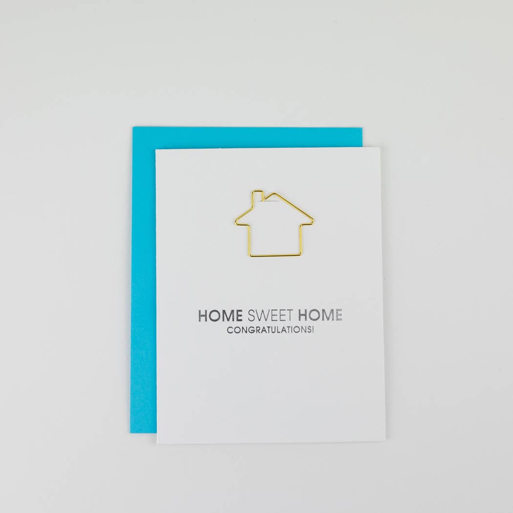 Home Sweet Home - Housewarming - House Paperclip Card