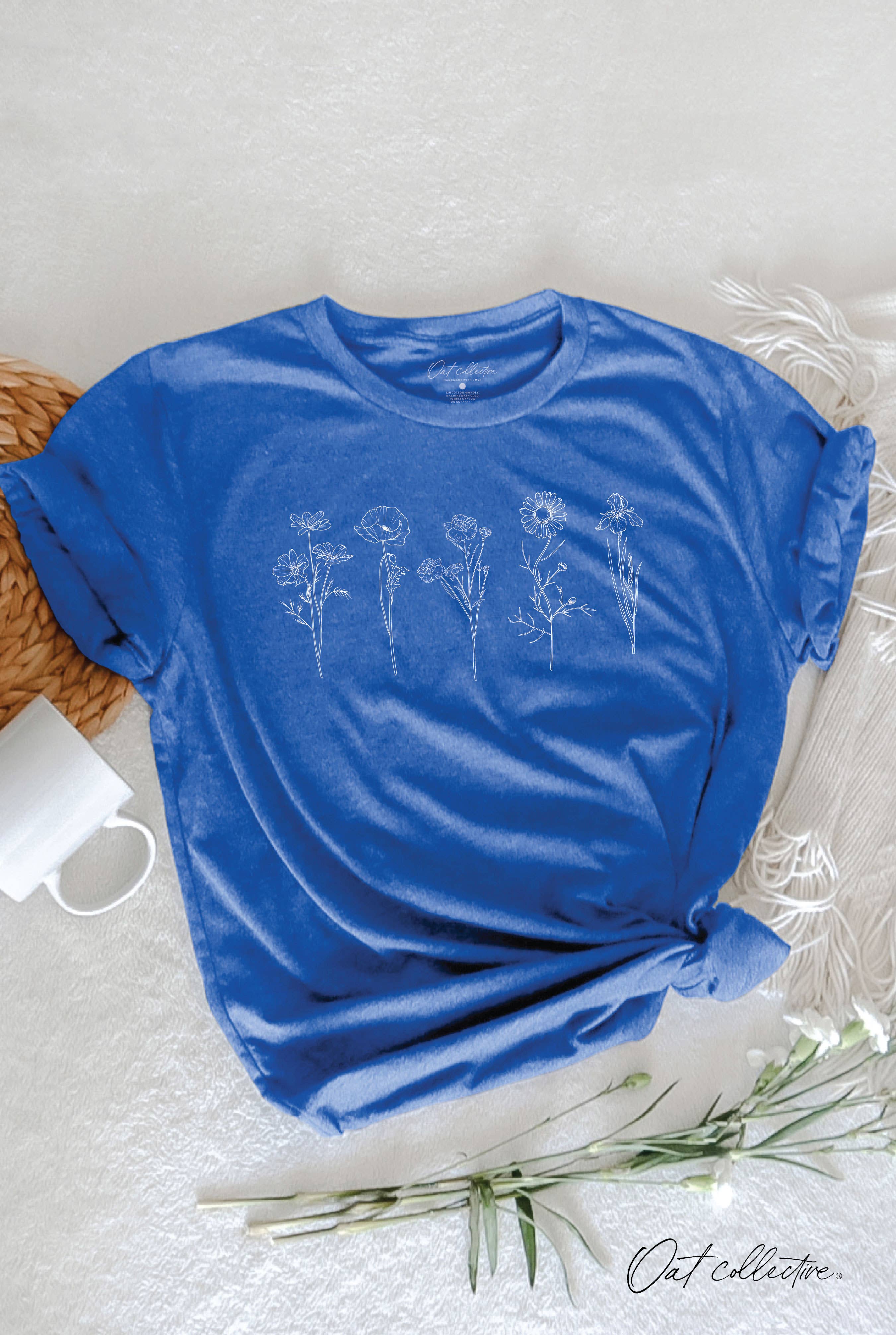 FLOWER ROW Graphic T-shirt