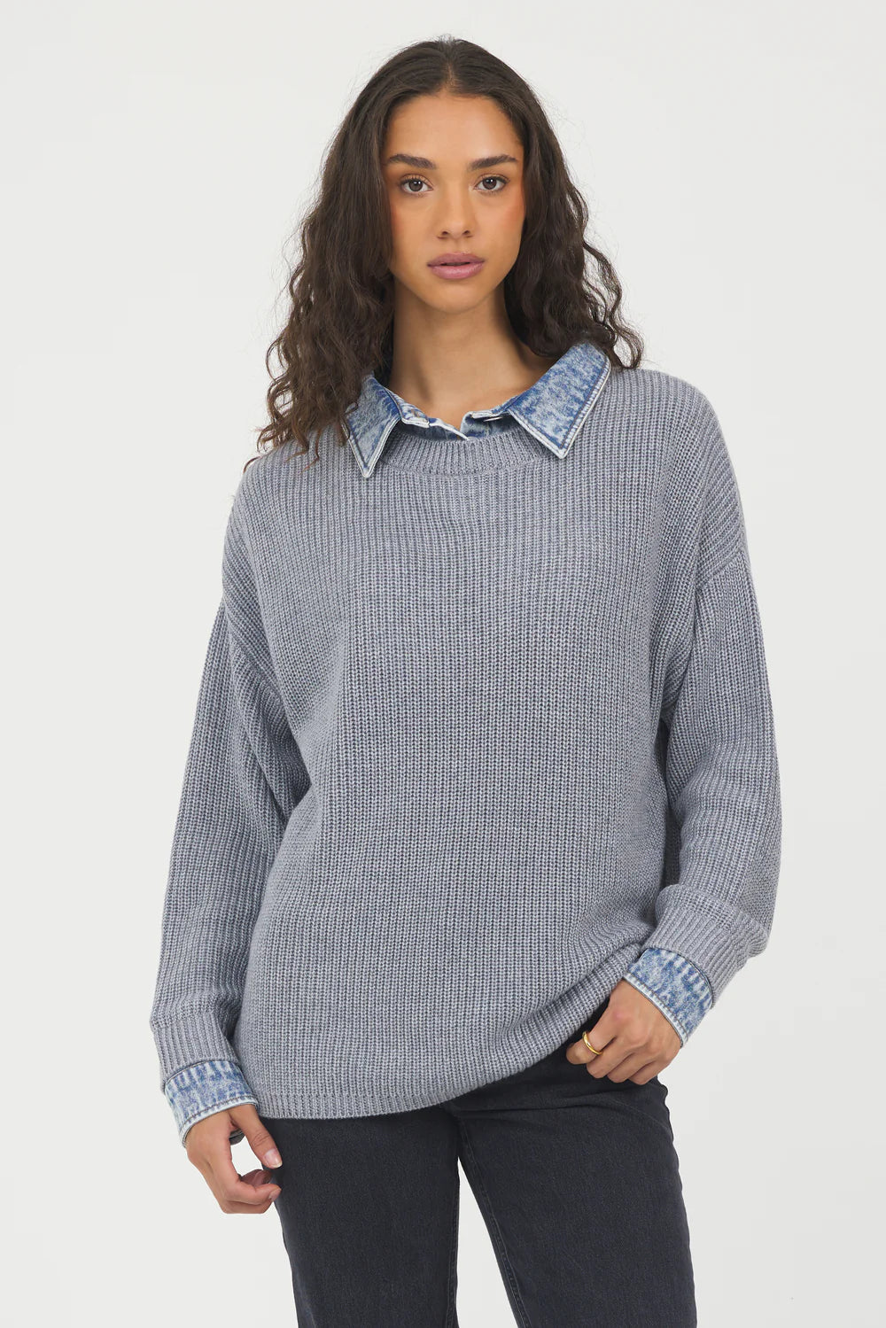 Washed Heather Gray Sweater