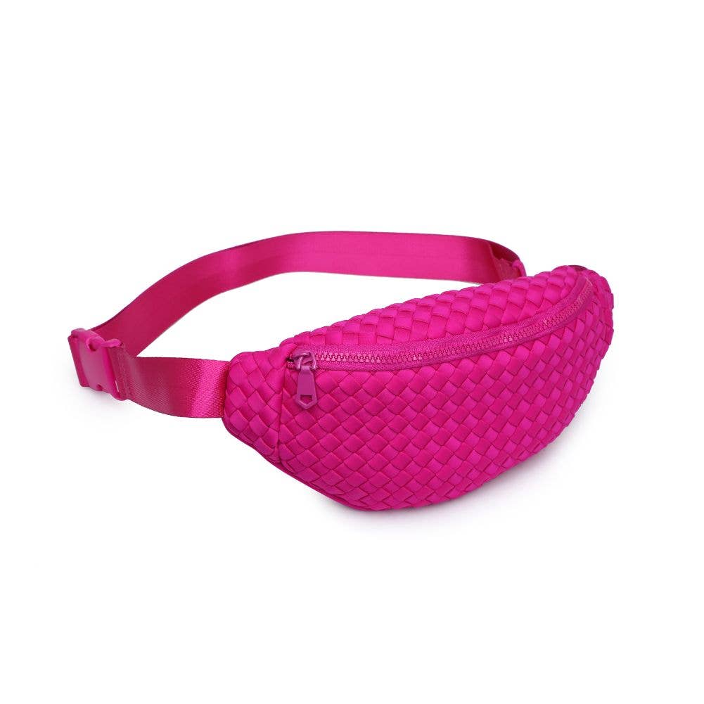 Aim High Woven Neoprene Belt Bag: Black