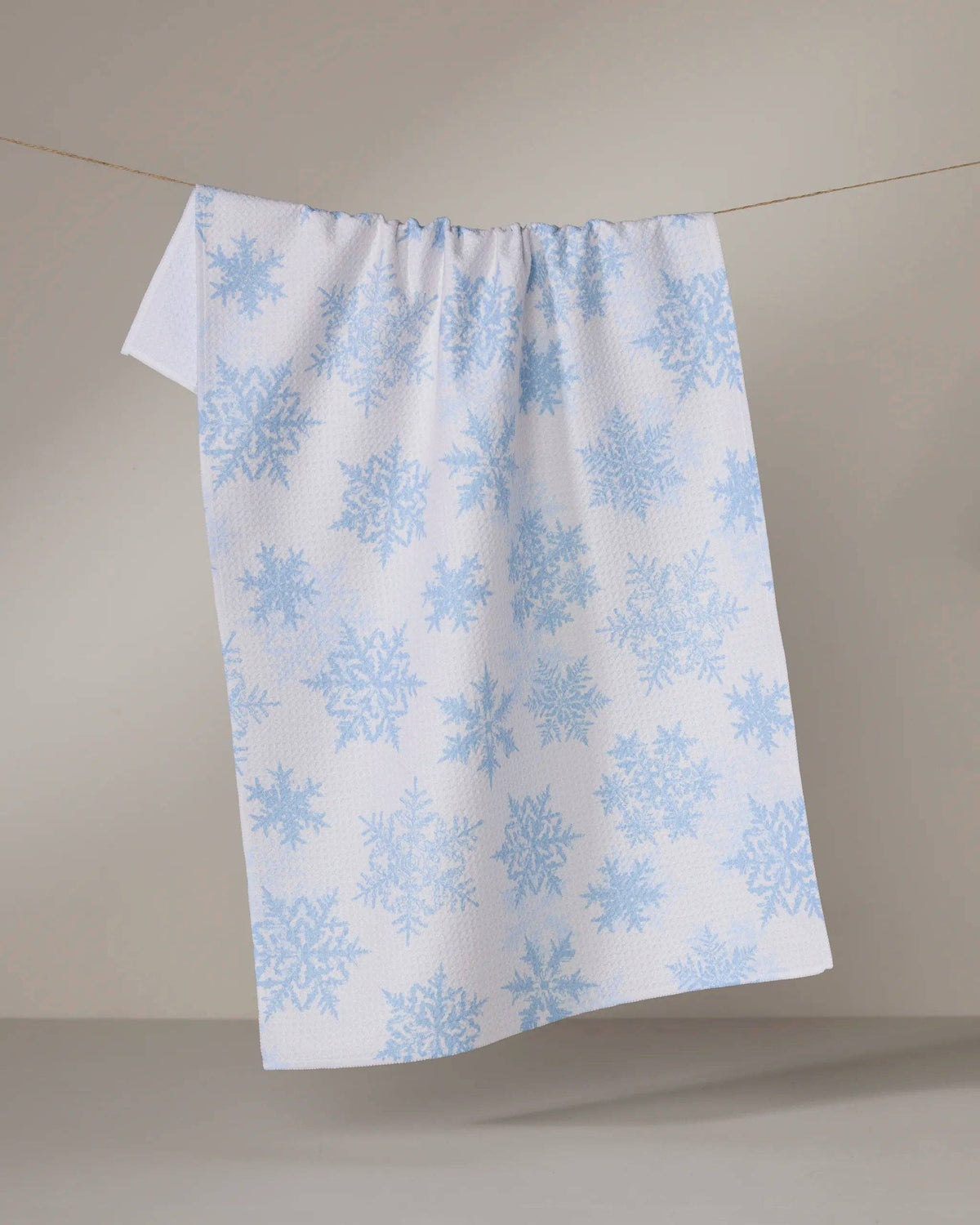 Geometry Frostin print cotton tea towel