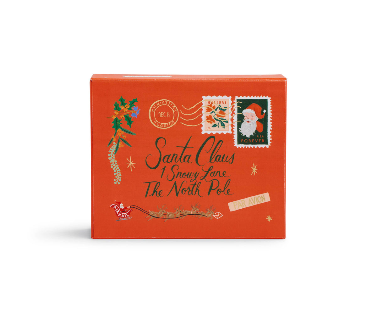 Rifle Paper Co. Holiday Wishes card box, interior view