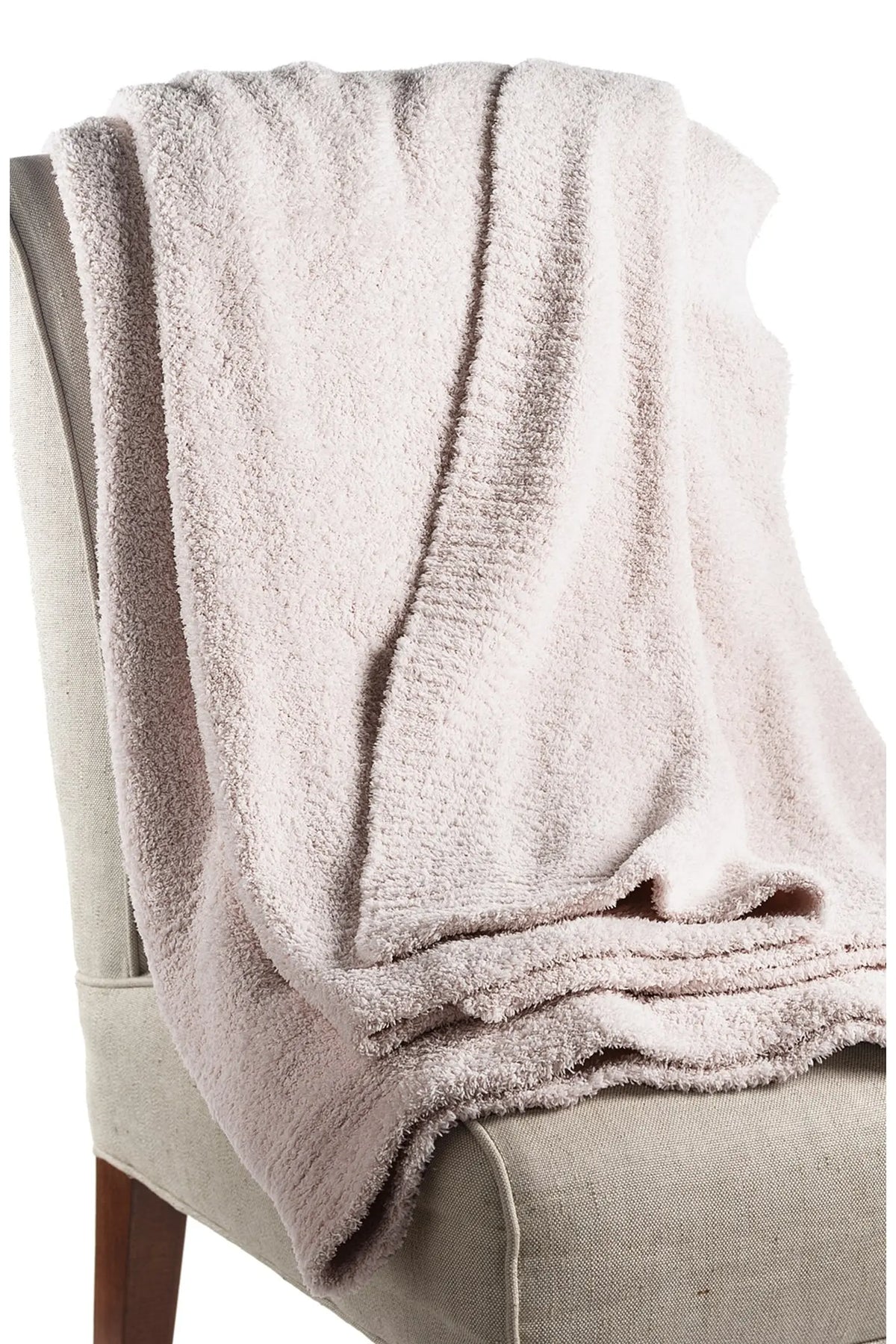 Barefoot Dreams CozyChic throw blanket in stone