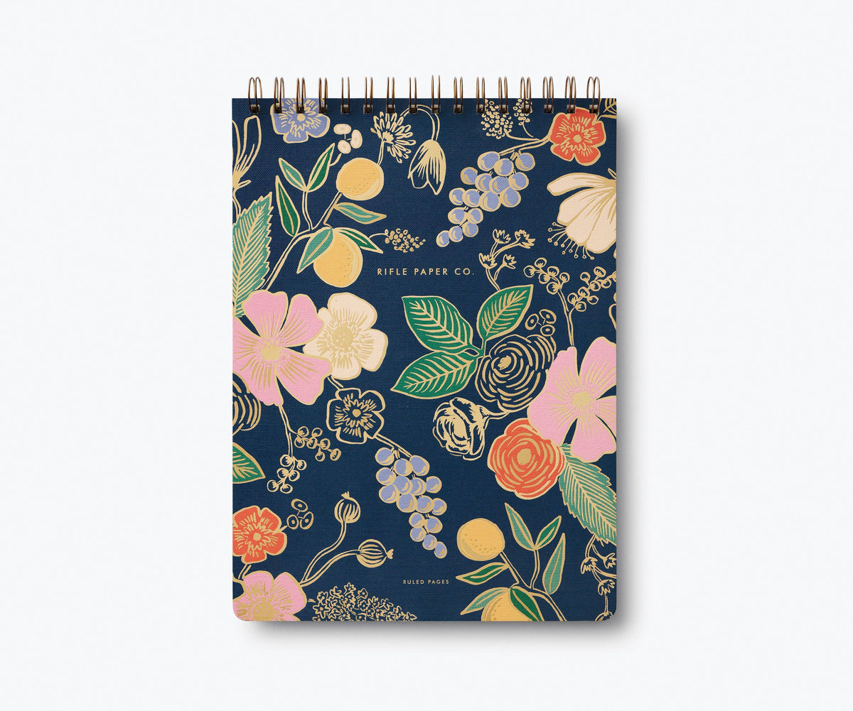 Rifle Paper Co. Colette large top spiral notebook, gold foil cover