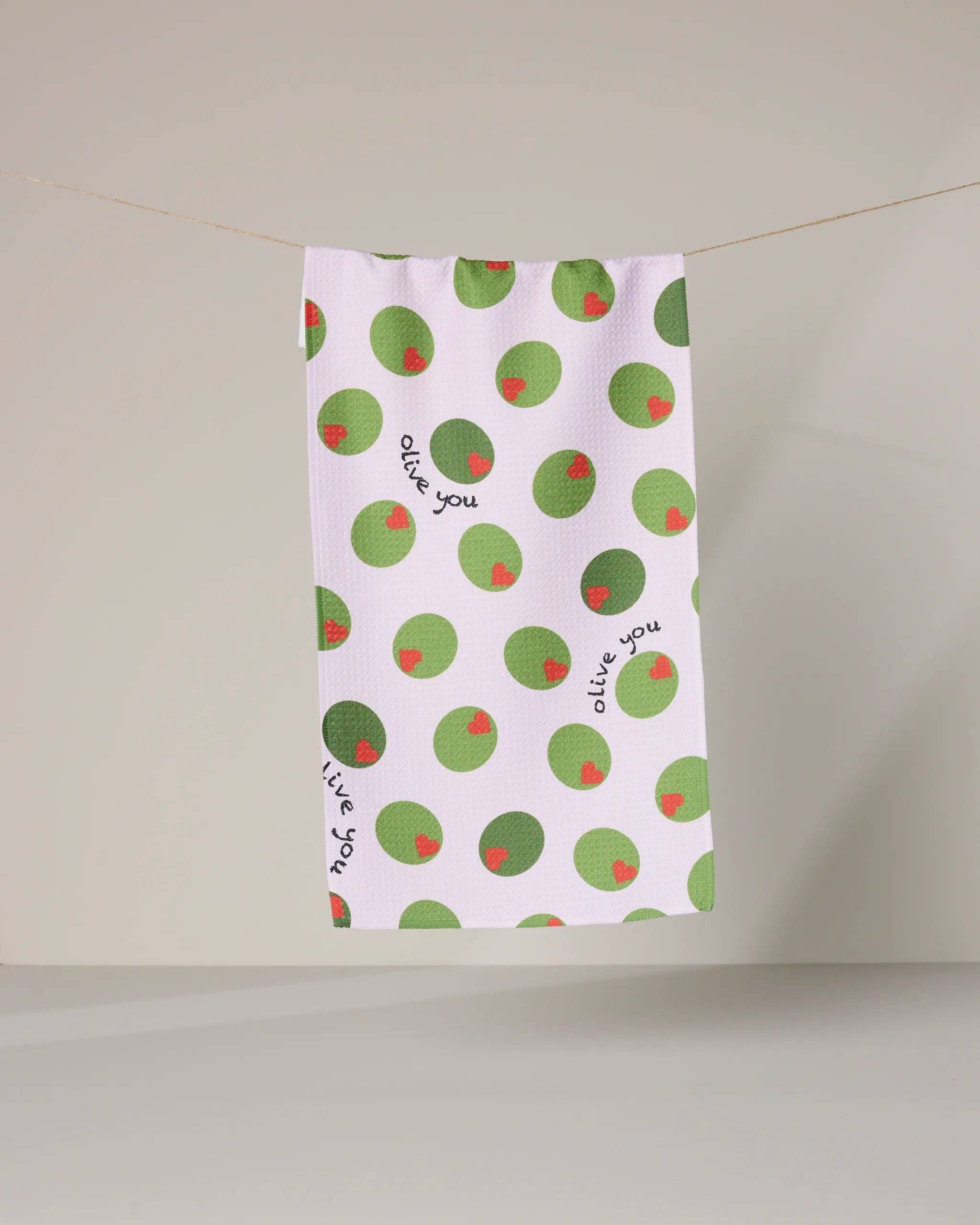 Olive You Bar Towel