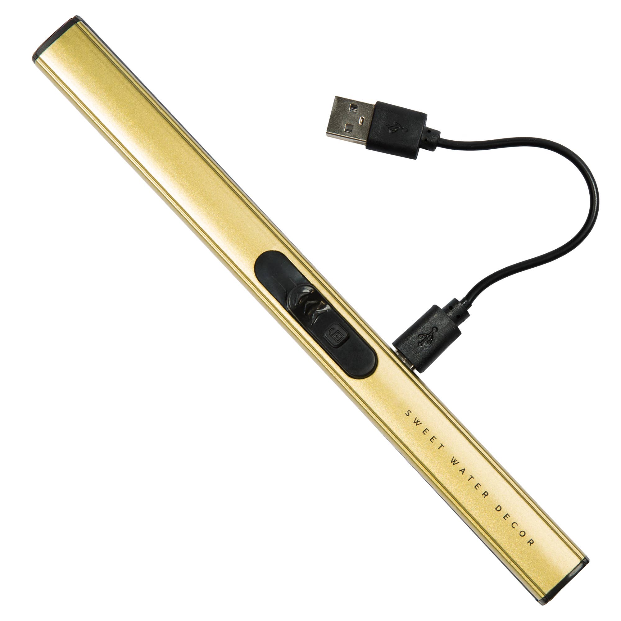 Sweet Water Decor gold rechargeable electric lighter