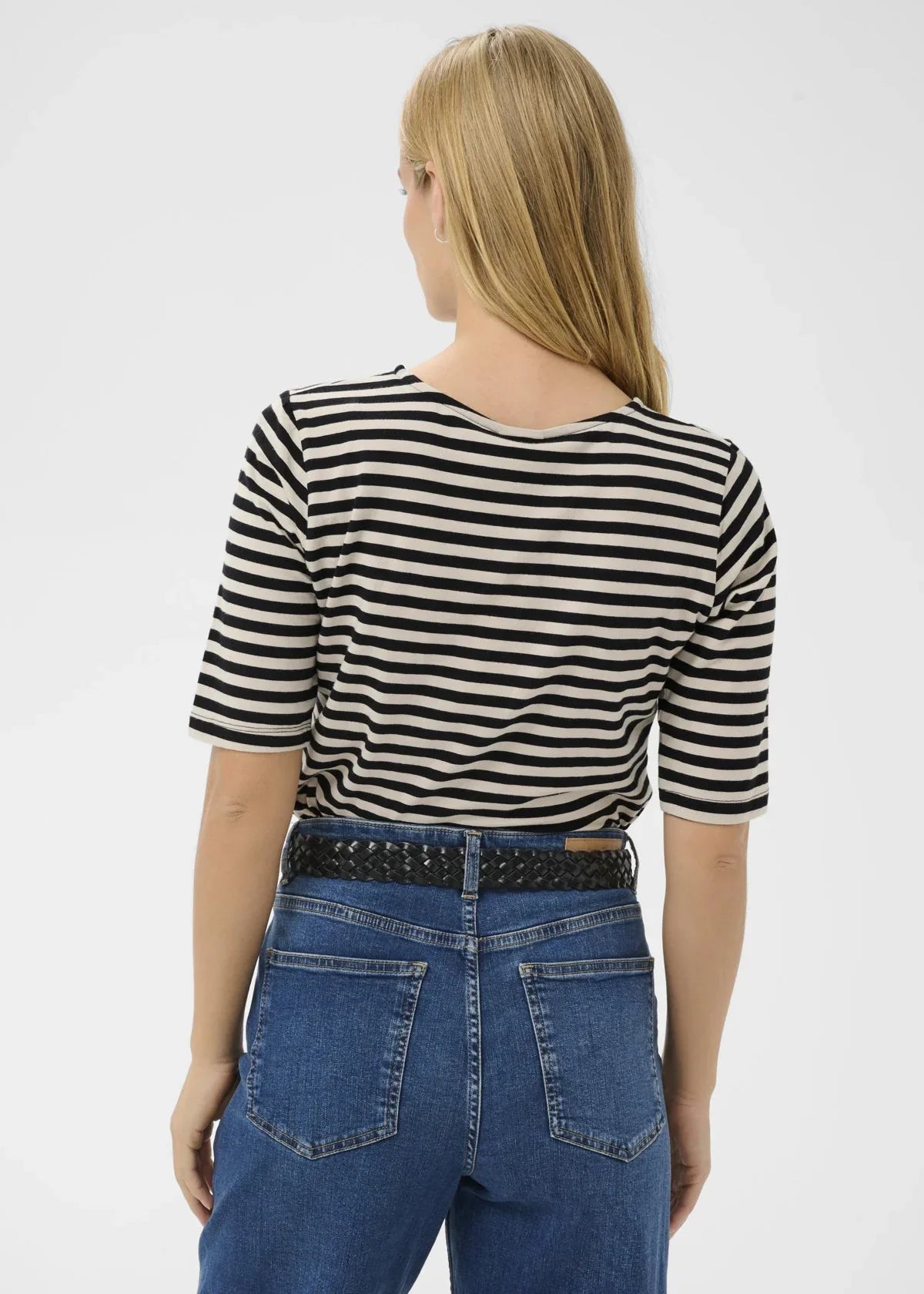 Part Two NemiPW t-shirt, black stripe, back view