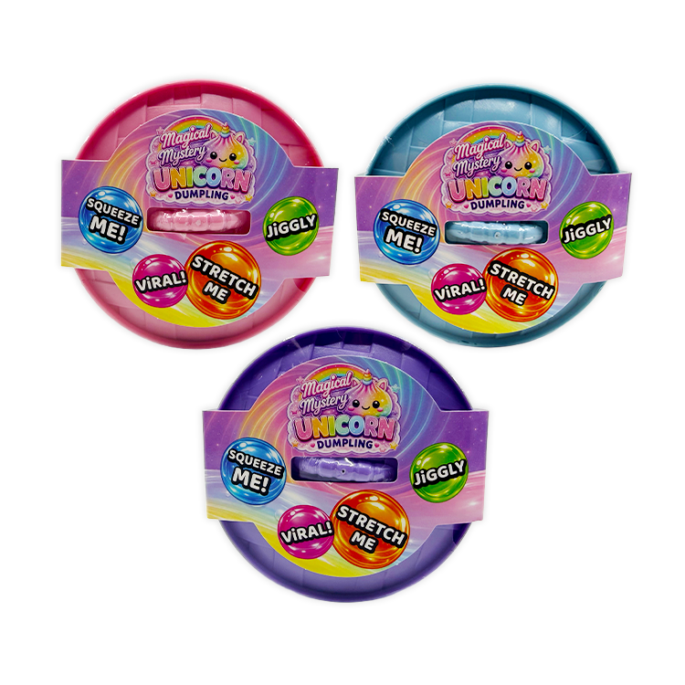 Novelty Brands Fun Doh Unicorn Mystery Dumpling squishy toy, pastel unicorn design