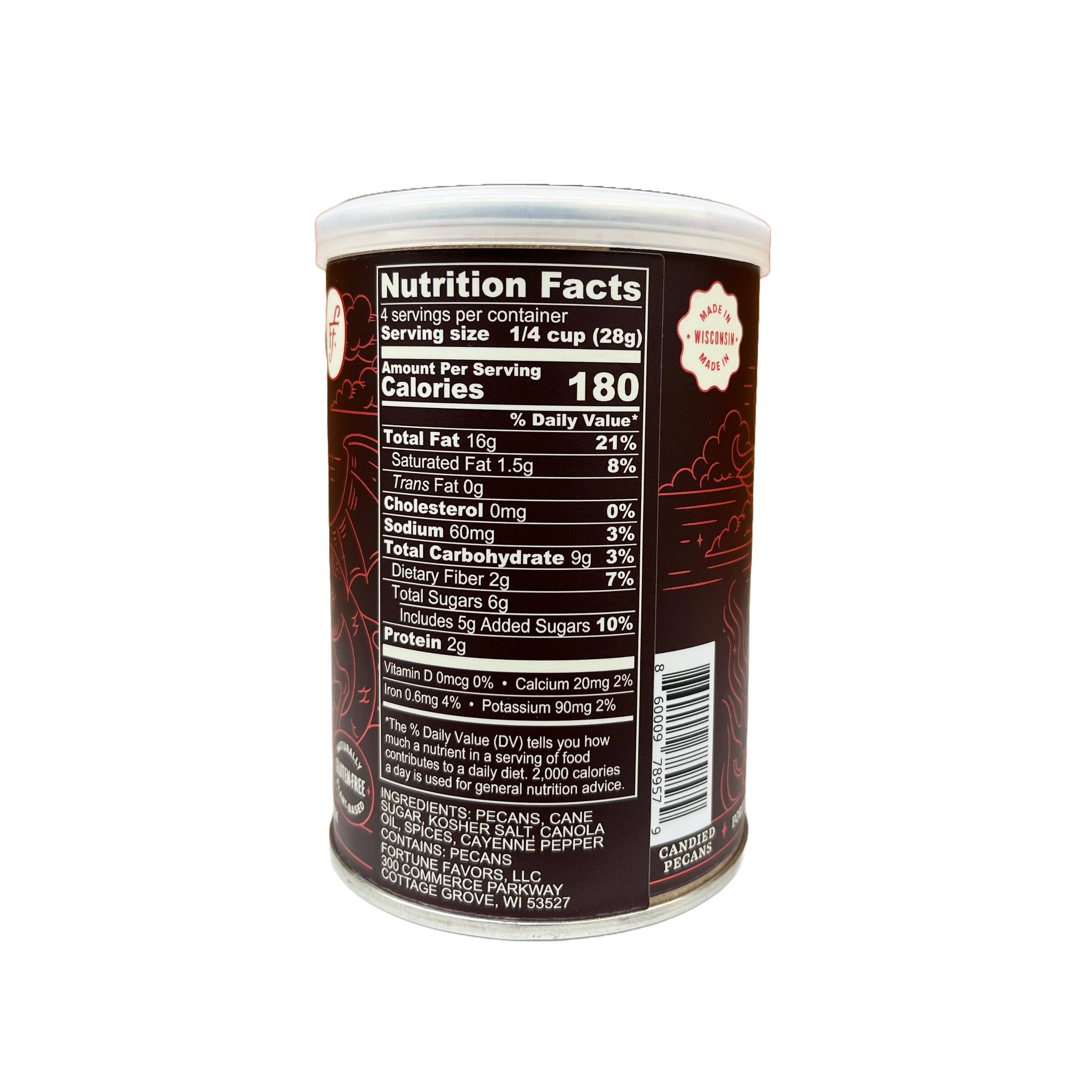 4oz Fortune Favors The Spicy Candied Pecans