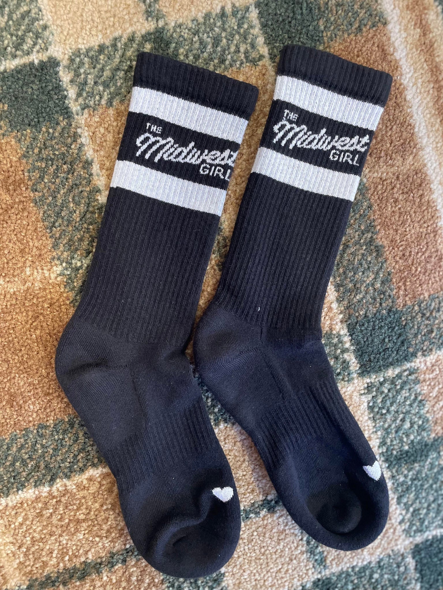 The Midwest Girl Socks in Black