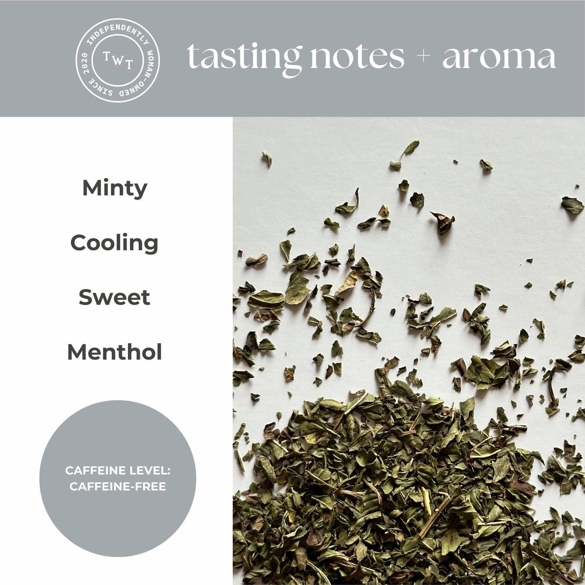 Peppermint Herbal Mini Tea Tube Gift (5 tea bags)