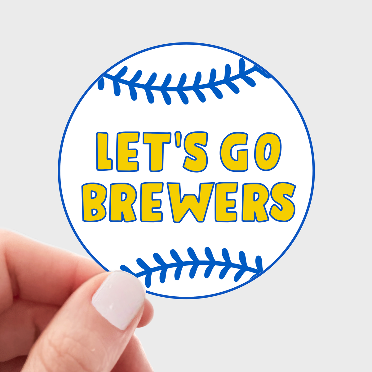 Let's Go Brewers Sticker