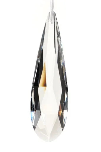 Crystal Drop Ornament 5" - Glass Icicle Christmas Décor