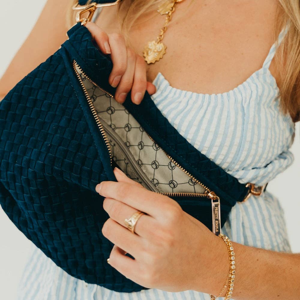 Suede Westlyn Woven Bum Bag, available in 2 colors