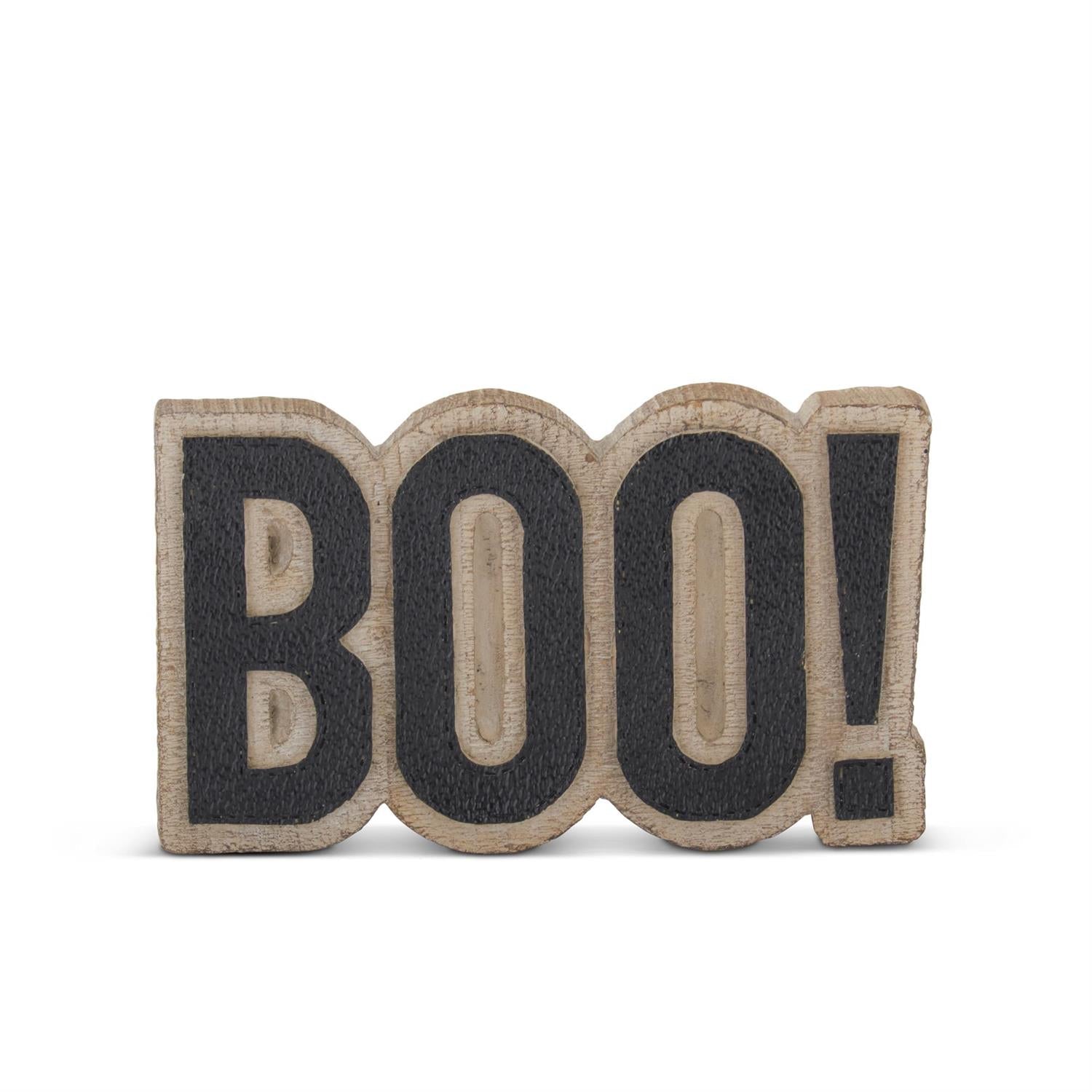 BOO cutout tabletop sign, 6 inches, Halloween decor