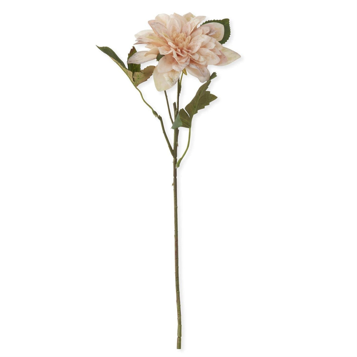 Cream real touch dahlia stem, 16 inches, artificial floral bloom