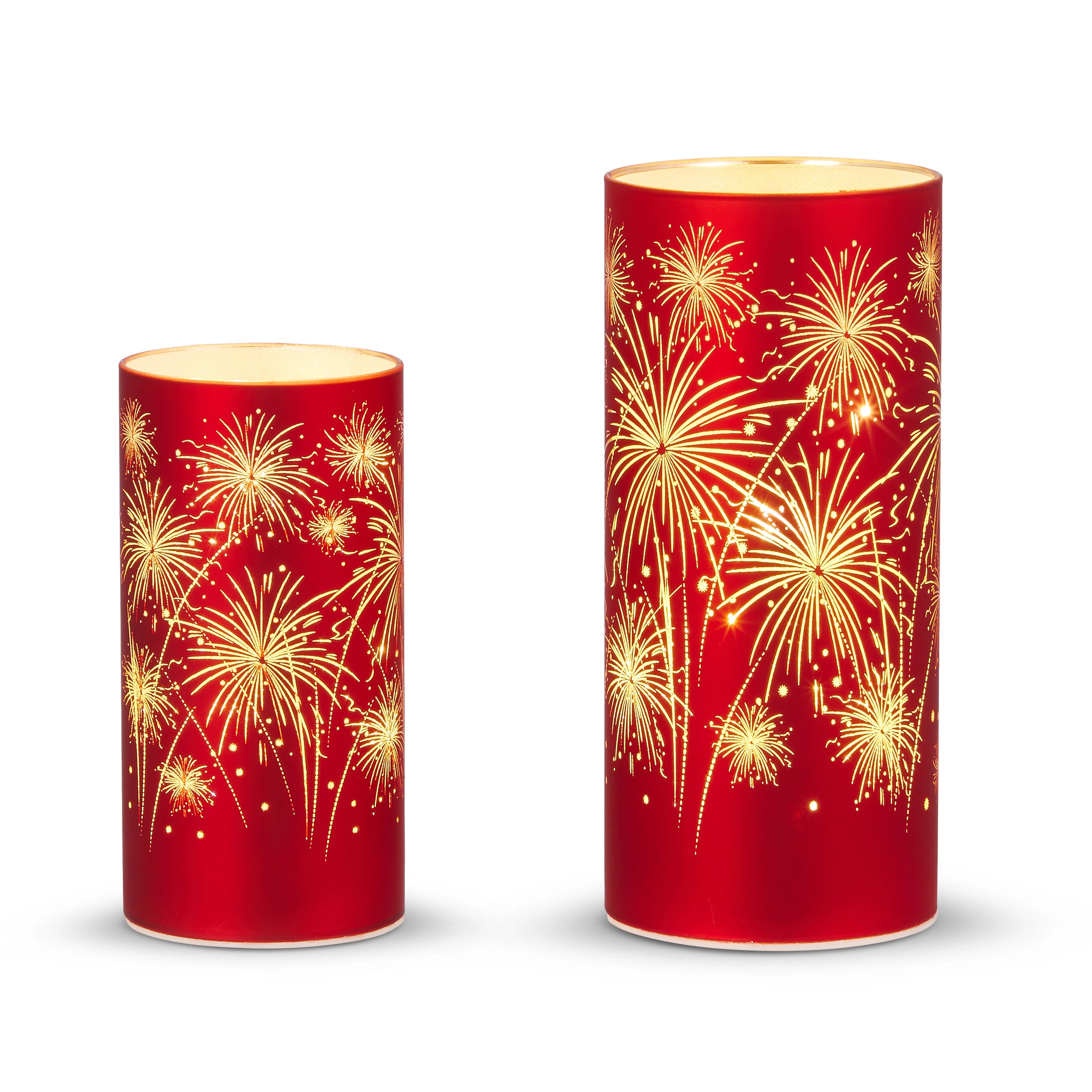 Lighted Firework Lantern, 2 sizes