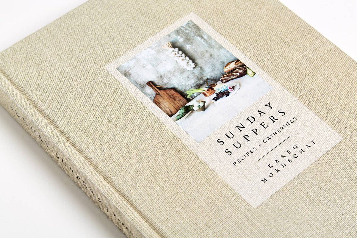 Sunday Suppers cookbook, interior page spread