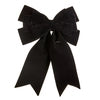 22" Black Velvet Bow Ornament