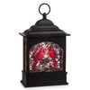 11" Cardinal Stained Glass Lighted Water Lantern