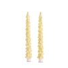 10.5" Glittered Gold Tree Taper Candles
