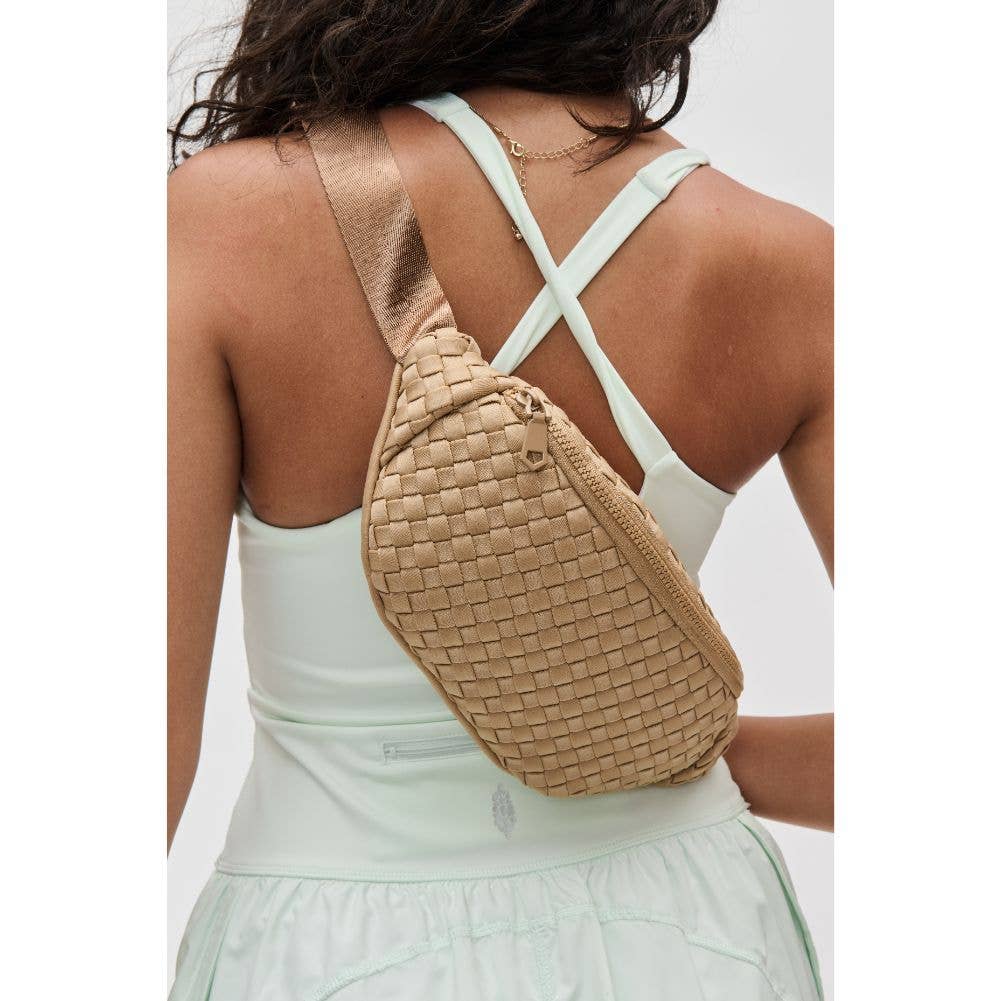 Aim High Woven Neoprene Belt Bag: Black