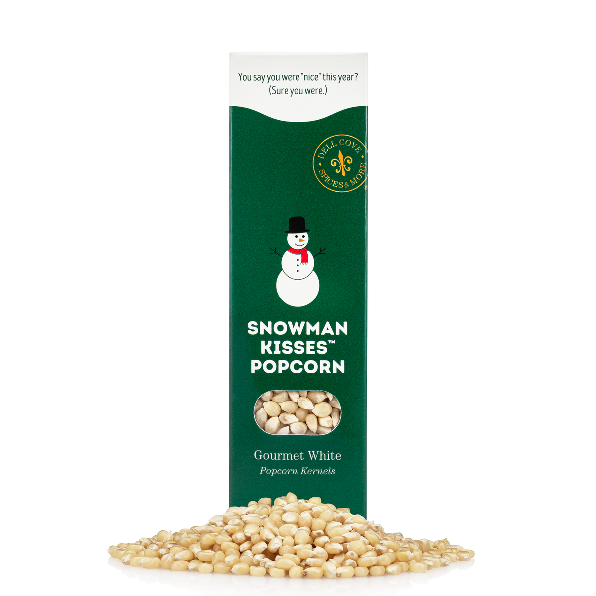Snowman Kisses® Gourmet Popcorn Kernels Gift Box, 1 lb