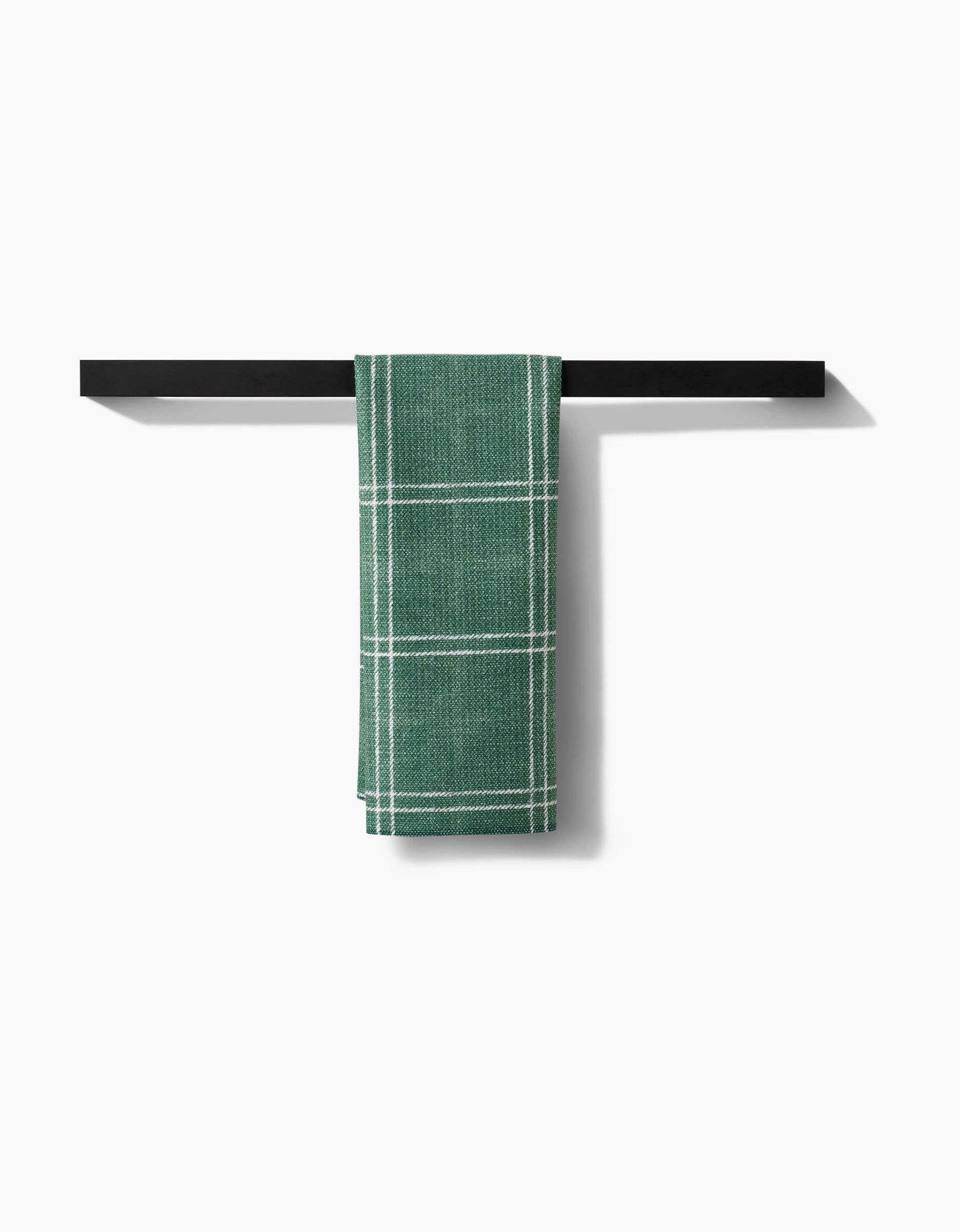 Pine Forest Plaid Kitchen Tea Towel