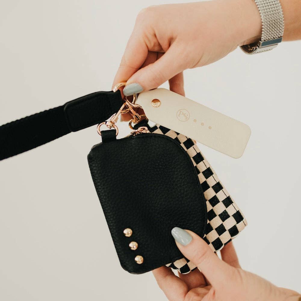 Wonderlust Woven Dual Pouch Wristlet, available in 4 colors