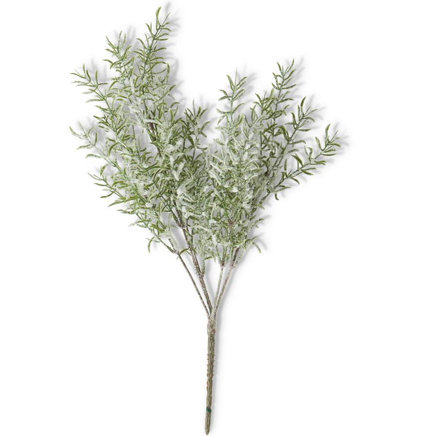16 Inch Snowy Rosemary Spray