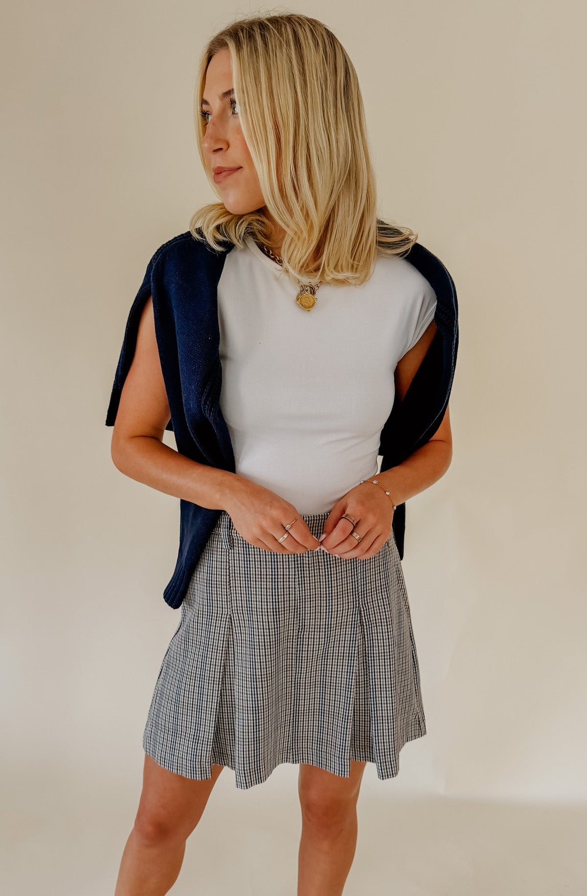 Soft Trace Second Skin Top in Black - styled