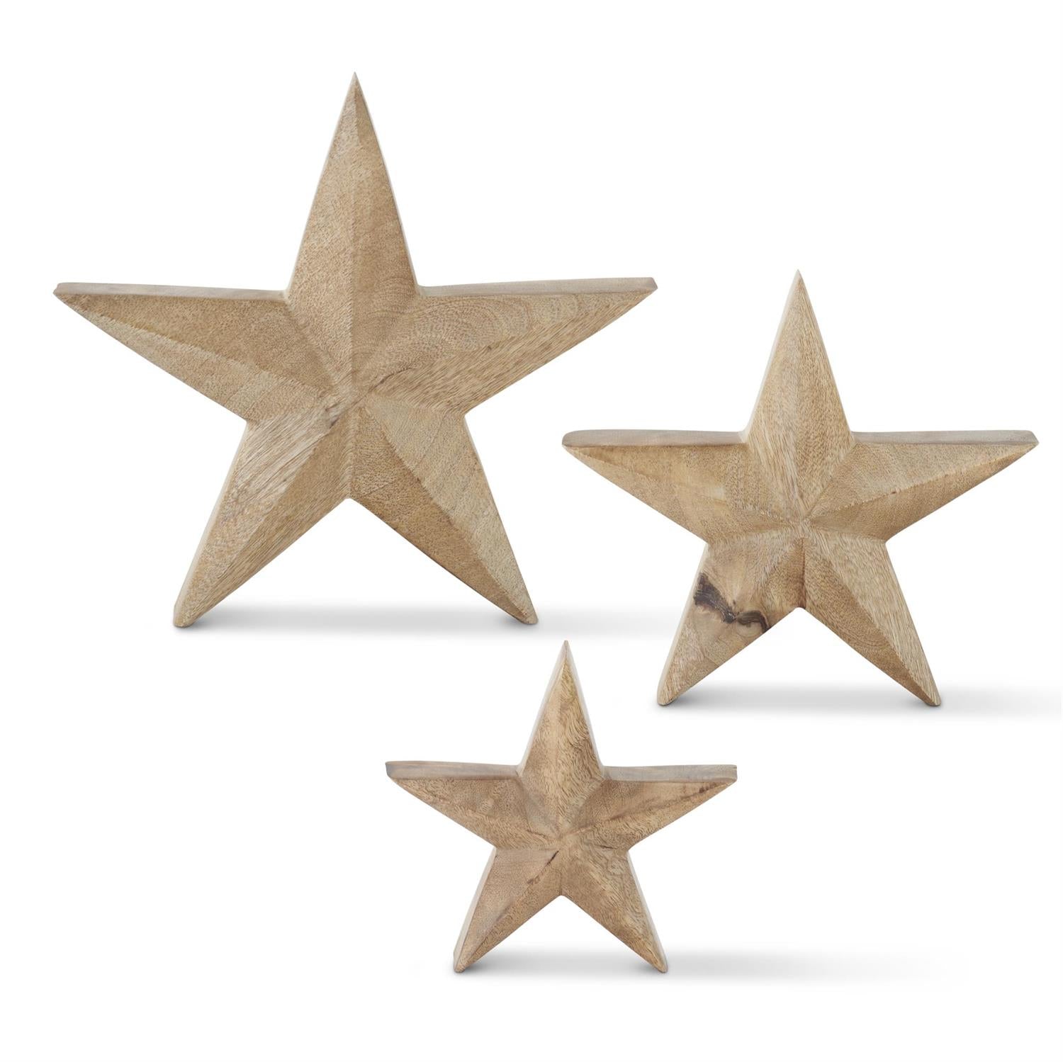 Mango Wood Stars, 3 sizes