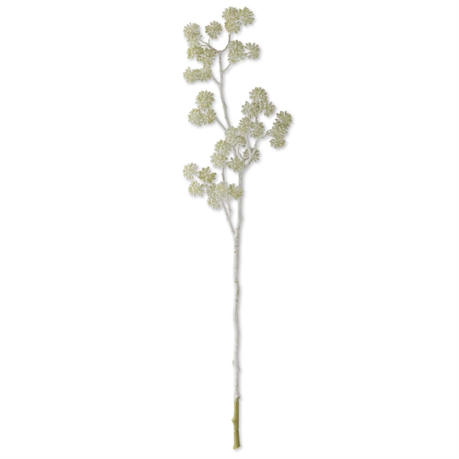 White Glittered Sedum Stem, 32"