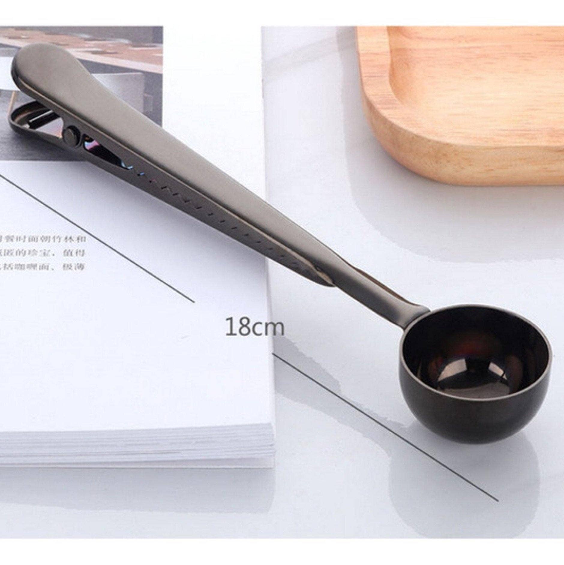 Stainless Steel Coffee Spoon with Bag Clip